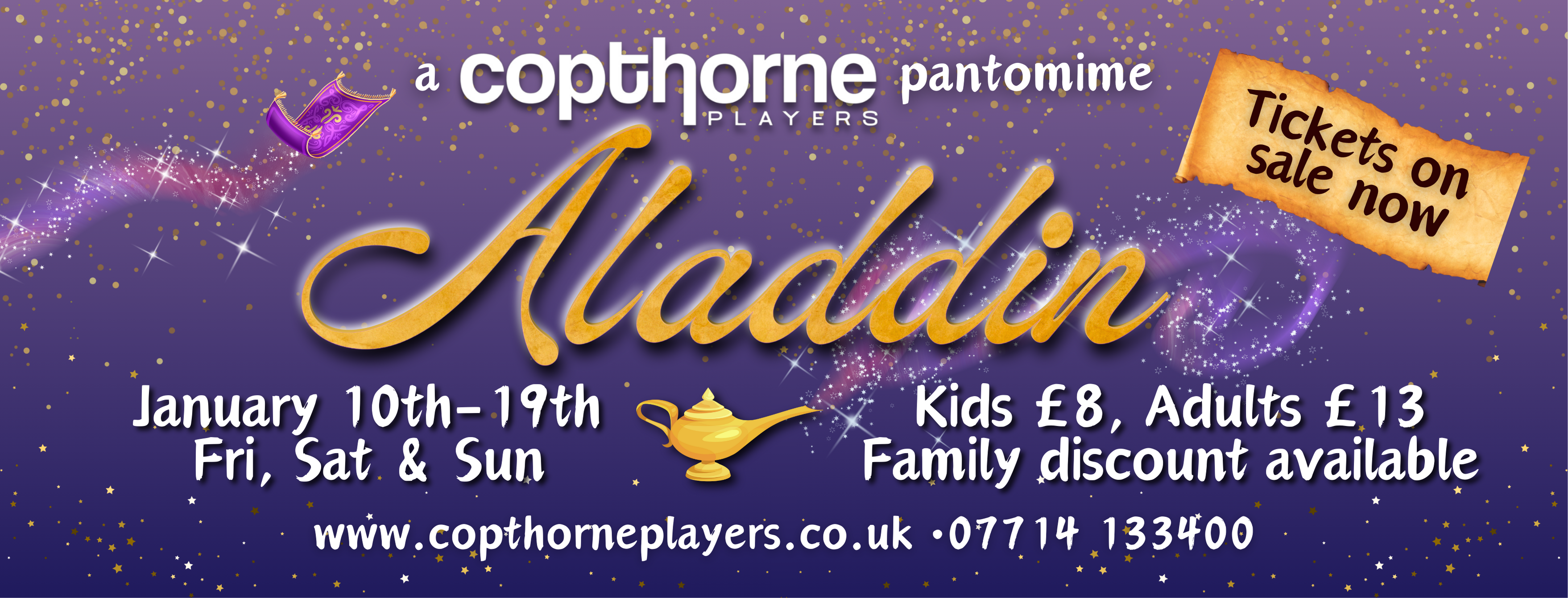 Aladdin, a Copthorne Players pantomime